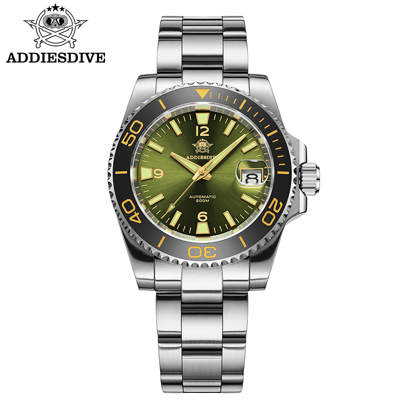 Mens Mechanical Watch - ADDIESDIVE Neue Tauchgeschenkuhr Herren 8215 Automatik