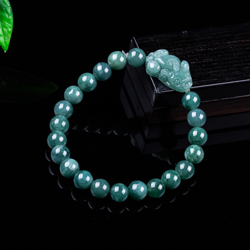 Jewelry & Watches Vitopoulos Reviews - Natürliches burmesisches Jadeit-Pixiu-Armband, Vintage-Talismane, Charm-Geschenke für