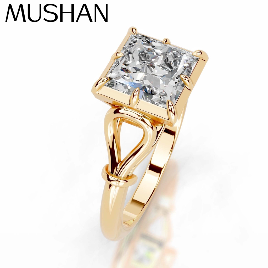 Moissanite Ring - MUSHAN Maßgefertigter Schmuck 925 Sterling Silber