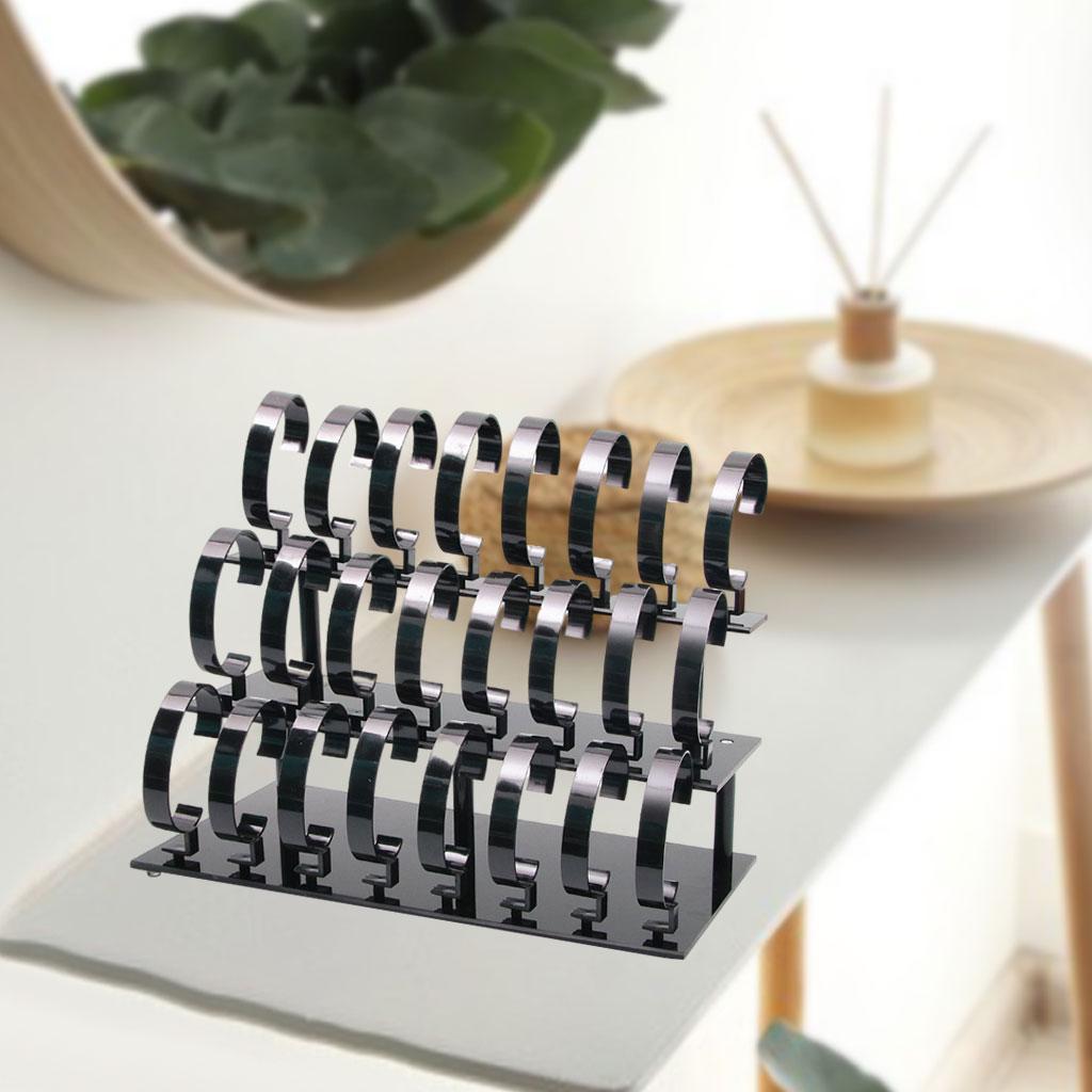 Jewelry Stores With Watches - Acryl-Uhrenständer Schmuck-Organizer 3-stufiger Armbandhalter Abnehmbarer Ständer