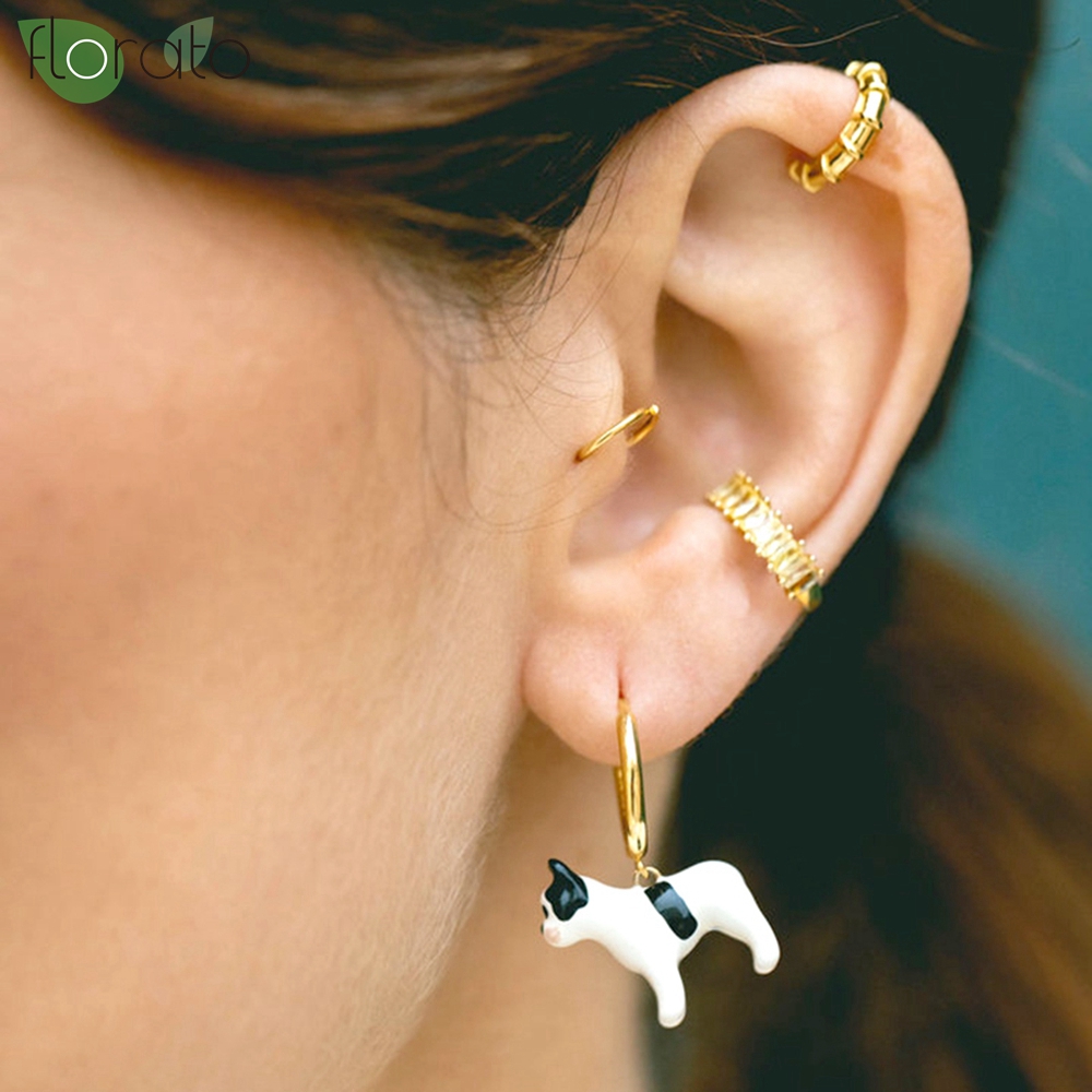 Ear Cuff No Piercing - 1 Stück 18k Vergoldete Zirkon-Ohrklemme für