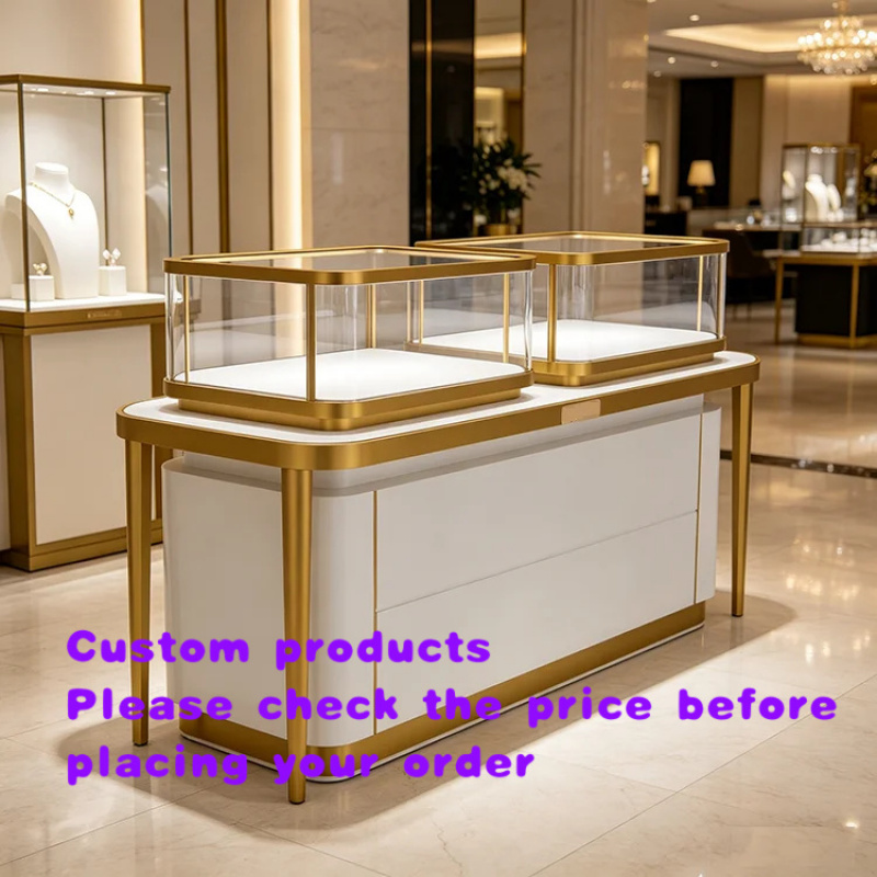 Jewelry Stores With Watches - Maßgefertigte Luxuriöse Hochwertige Edelstahl-Glas-Vitrine mit Schloss