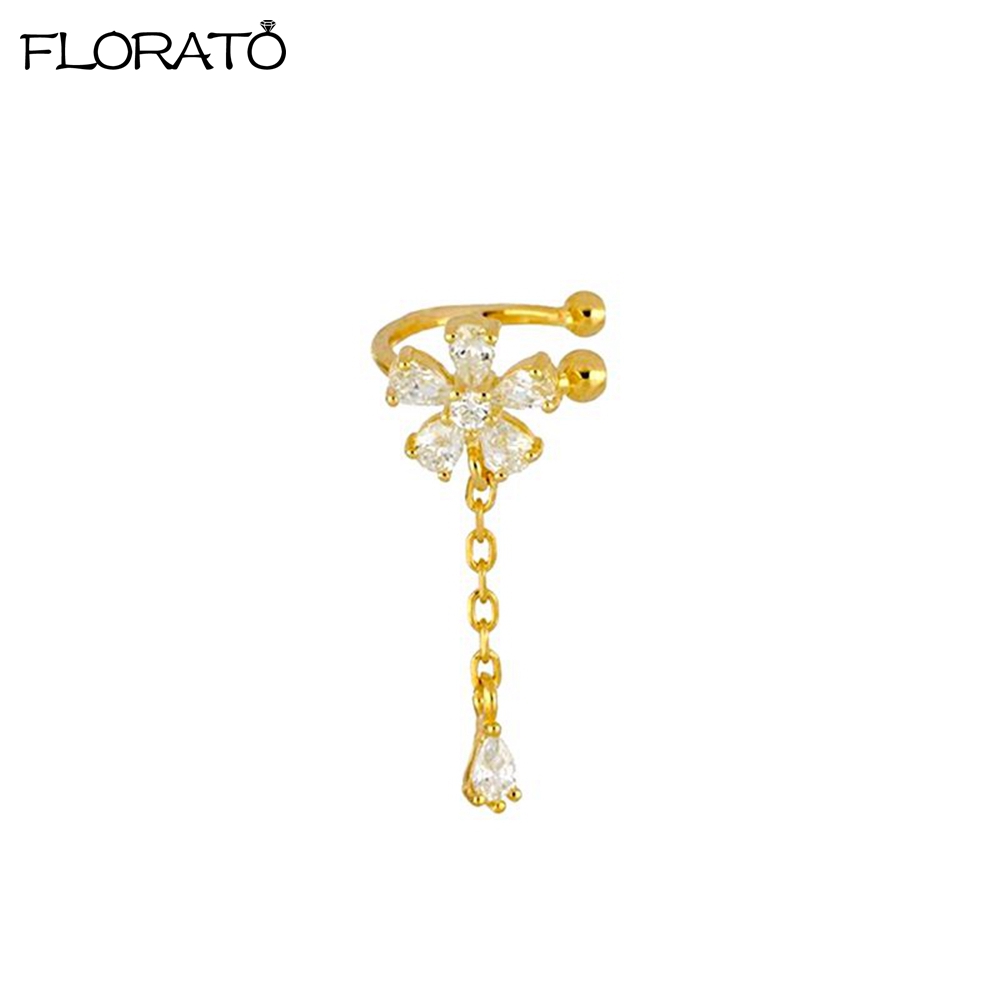 Ear Cuff No Piercing - 1 Stück 18 Karat Gold Ohrringe