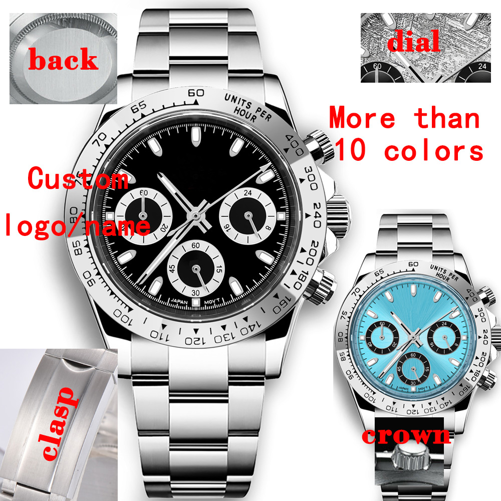 Mens Mechanical Watch - Benutzerdefinierte 39-mm-Uhr Quarz für Herren Luxus-Chronograph