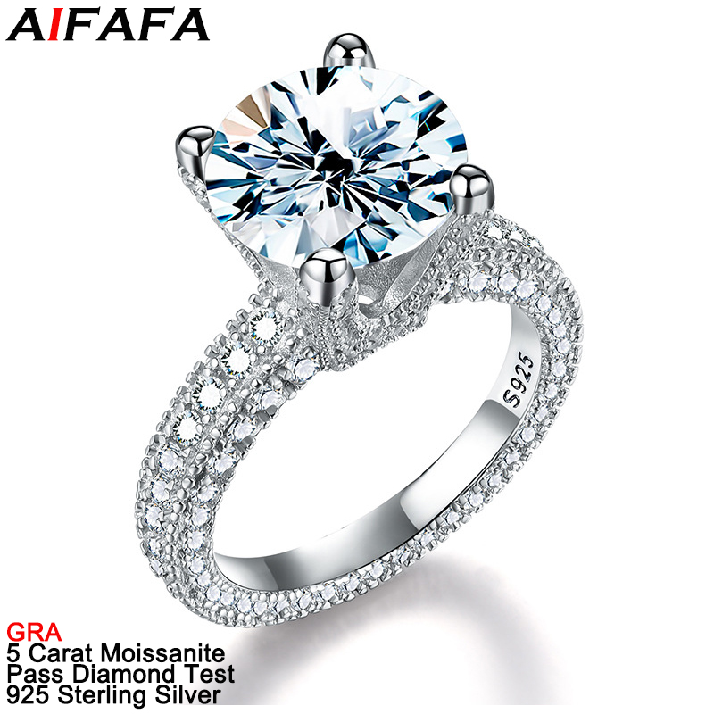 5 Karat echte Moissanit-Diaman – Moissanite Ring Bewertung und Preis
