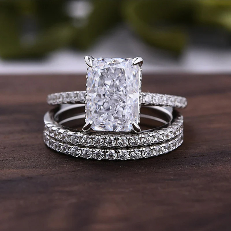 Vergoldeter Kupfer-Sterling-Si – Moissanite Ring Bewertung und Preis