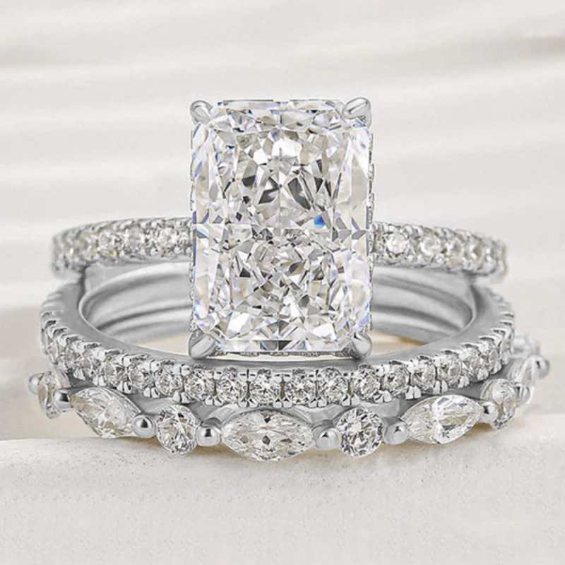 Vergoldeter Kupfer-Sterling-Si – Moissanite Ring Bewertung und Preis