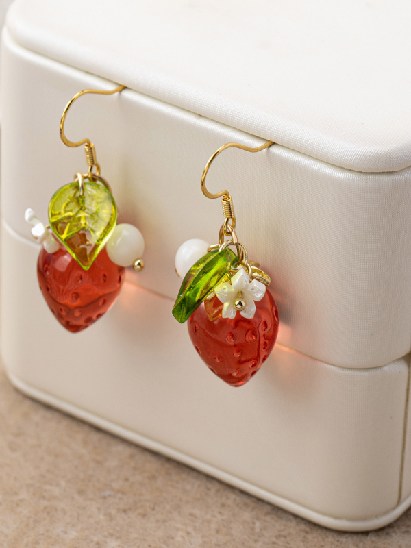 Niedliche Erdbeer-Frucht-Ohrkl – Ear Cuff No Piercing Bewertung und Preis