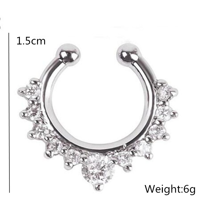 1pc U-Form Nasen clip gefälsch – Ear Cuff No Piercing Bewertung und Preis