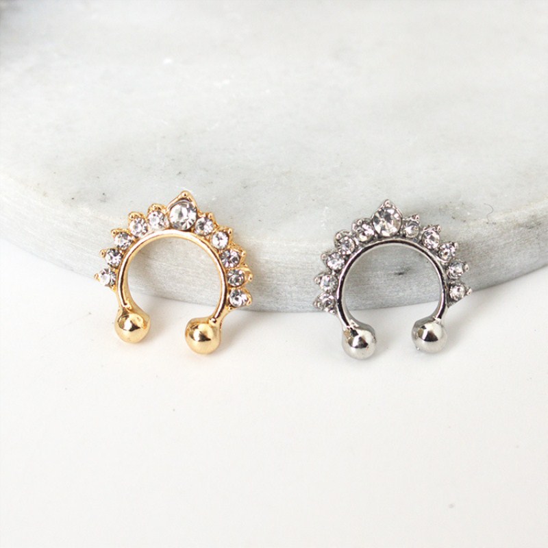 1pc U-Form Nasen clip gefälsch – Ear Cuff No Piercing Bewertung und Preis