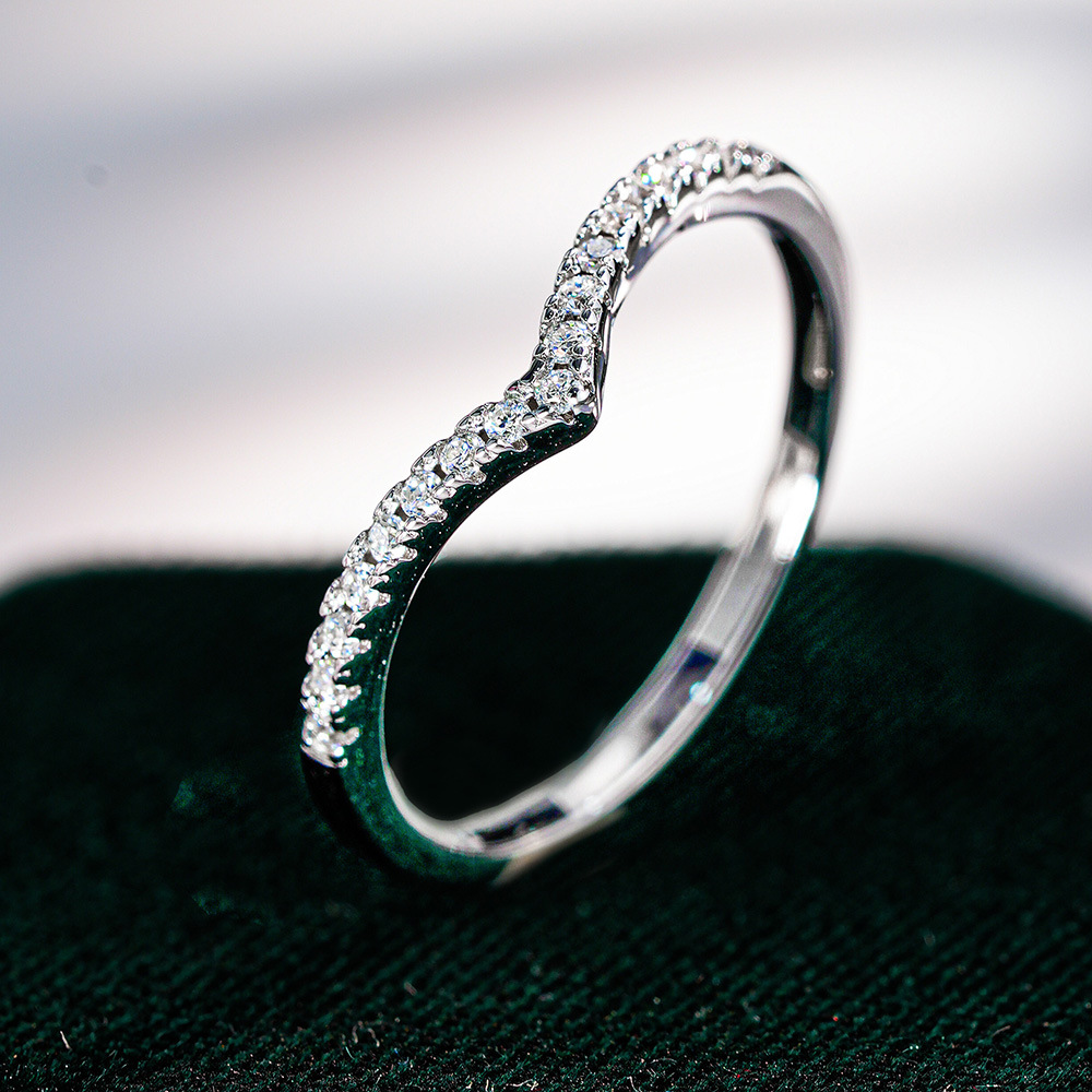 Sterlingsilber-Stapelring mit  – Minimalist Ring Stackable Bewertung und Preis