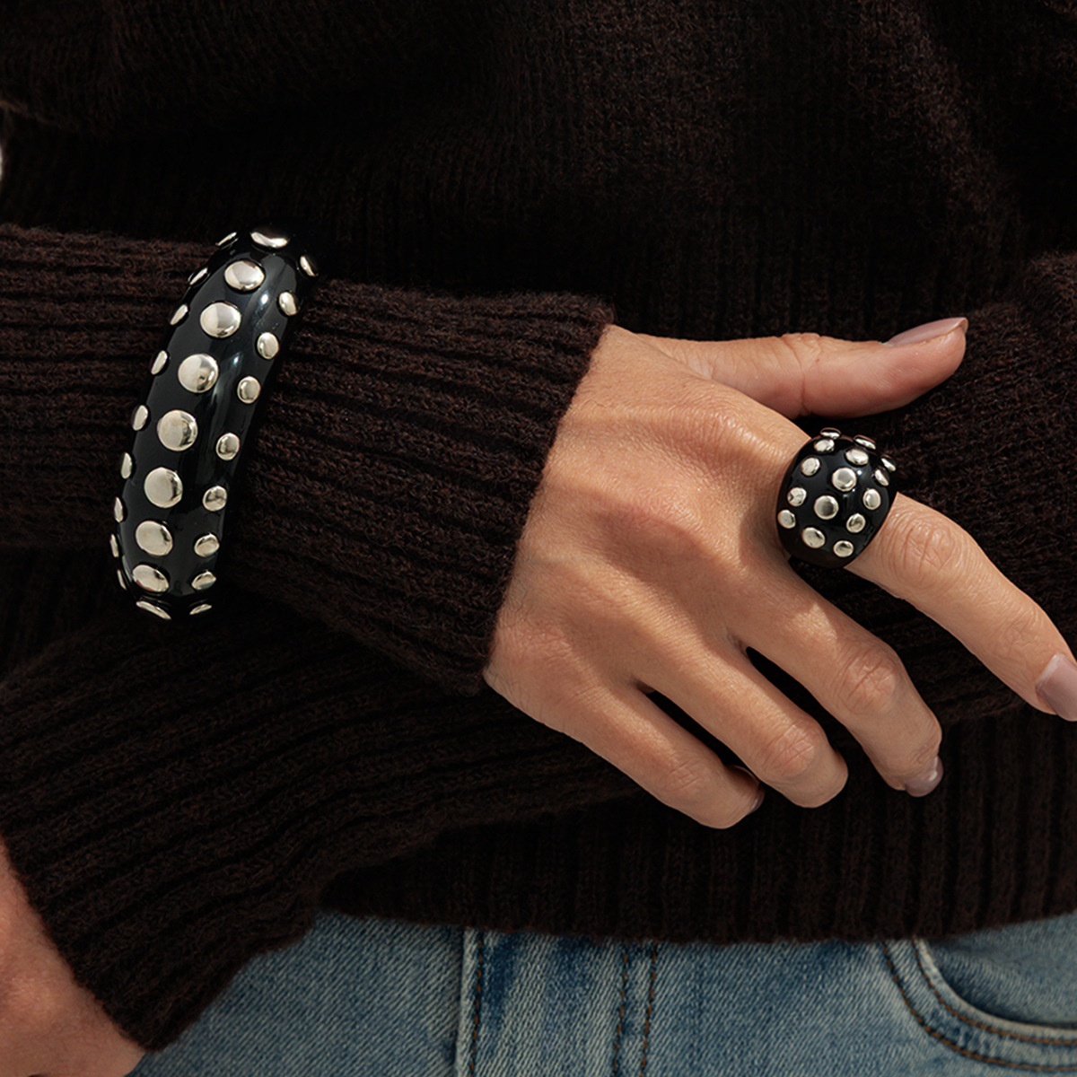 Übertreibung Nieten Acrylharz  – Minimalist Ring Stackable Bewertung und Preis