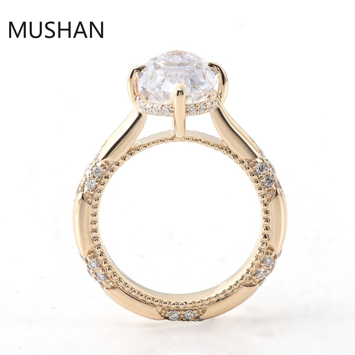 MUSHAN Luxus Maßgefertigte 14K – Moissanite Ring Bewertung und Preis